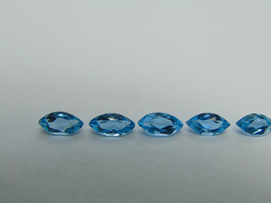 4,60ct Topázio calibrado 8x4mm