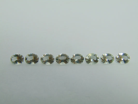 9,45ct Prasiolite calibrado 8x6mm