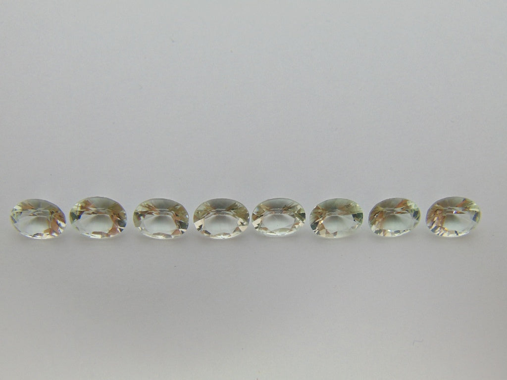 9,45ct Prasiolite calibrado 8x6mm