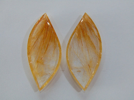 97ct Rutile Pair 57x25mm