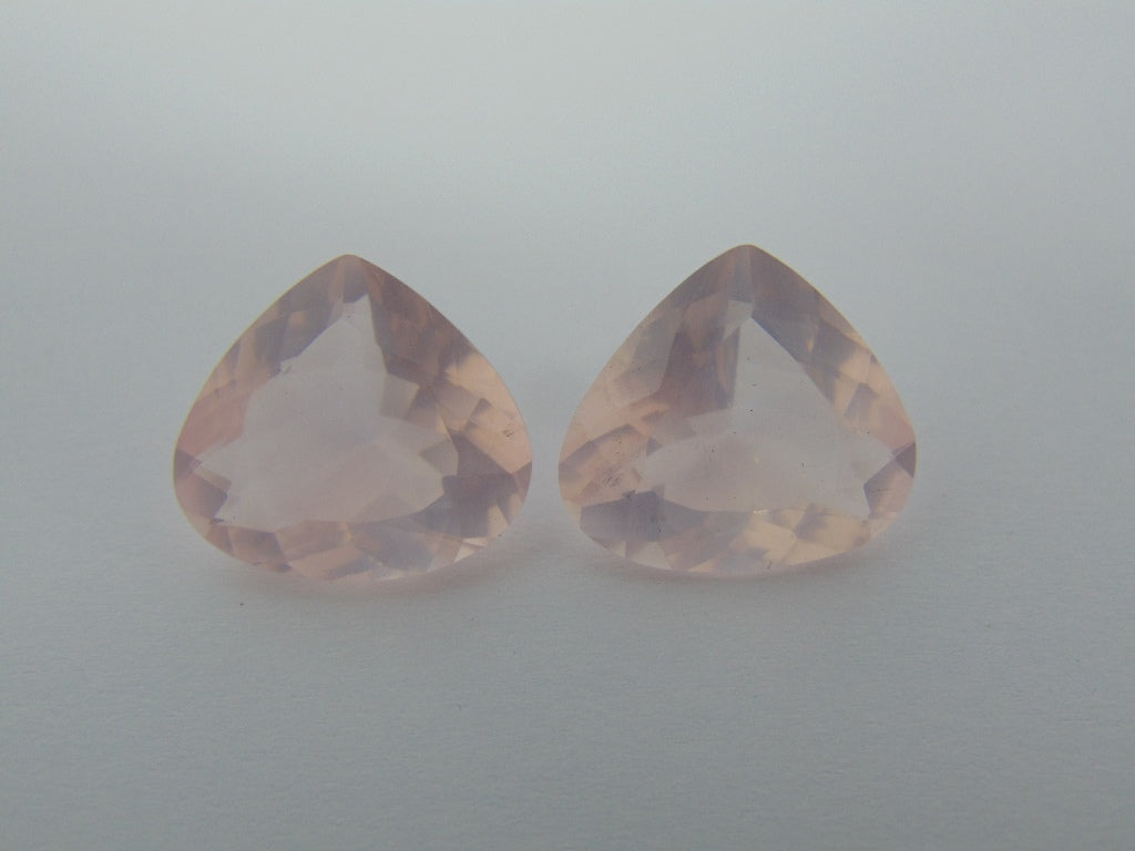 29.30cts Quartz Rose (Pair)