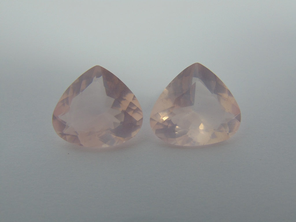 29.30cts Quartz Rose (Pair)