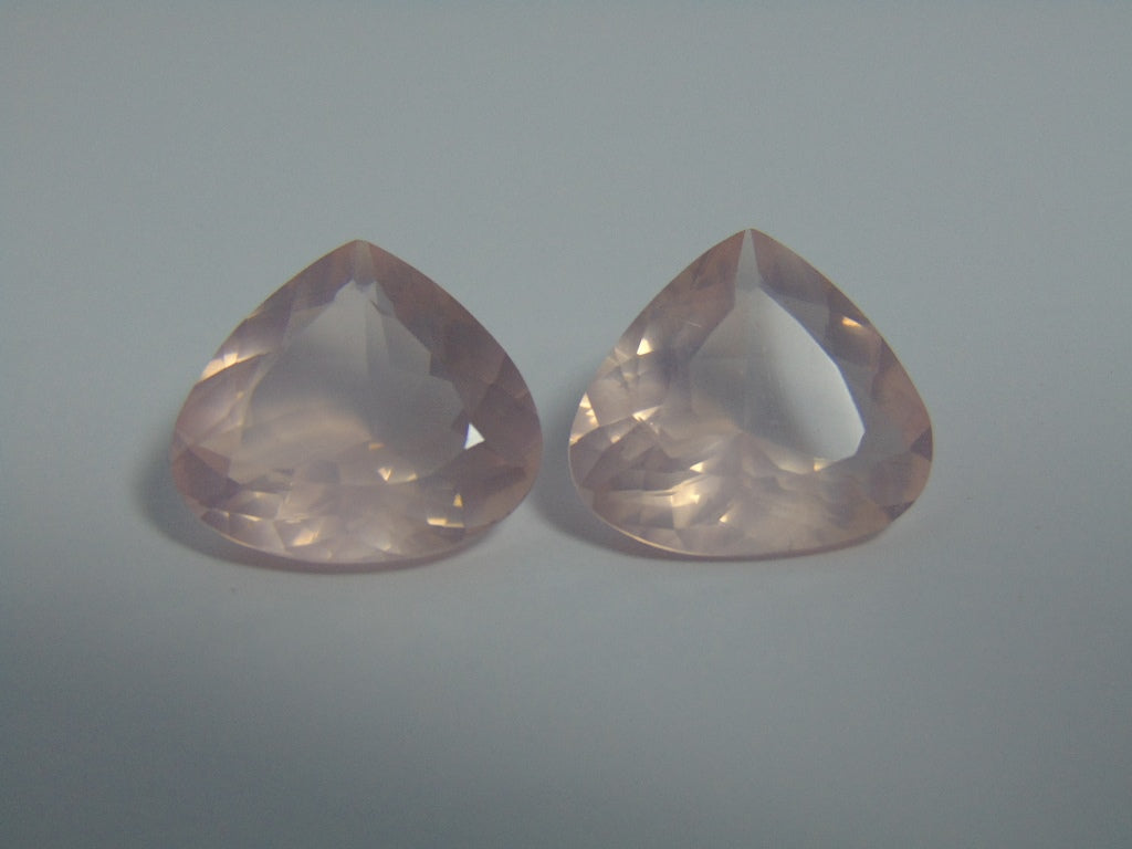 29,30 cts Quartzo Rosa (Par)