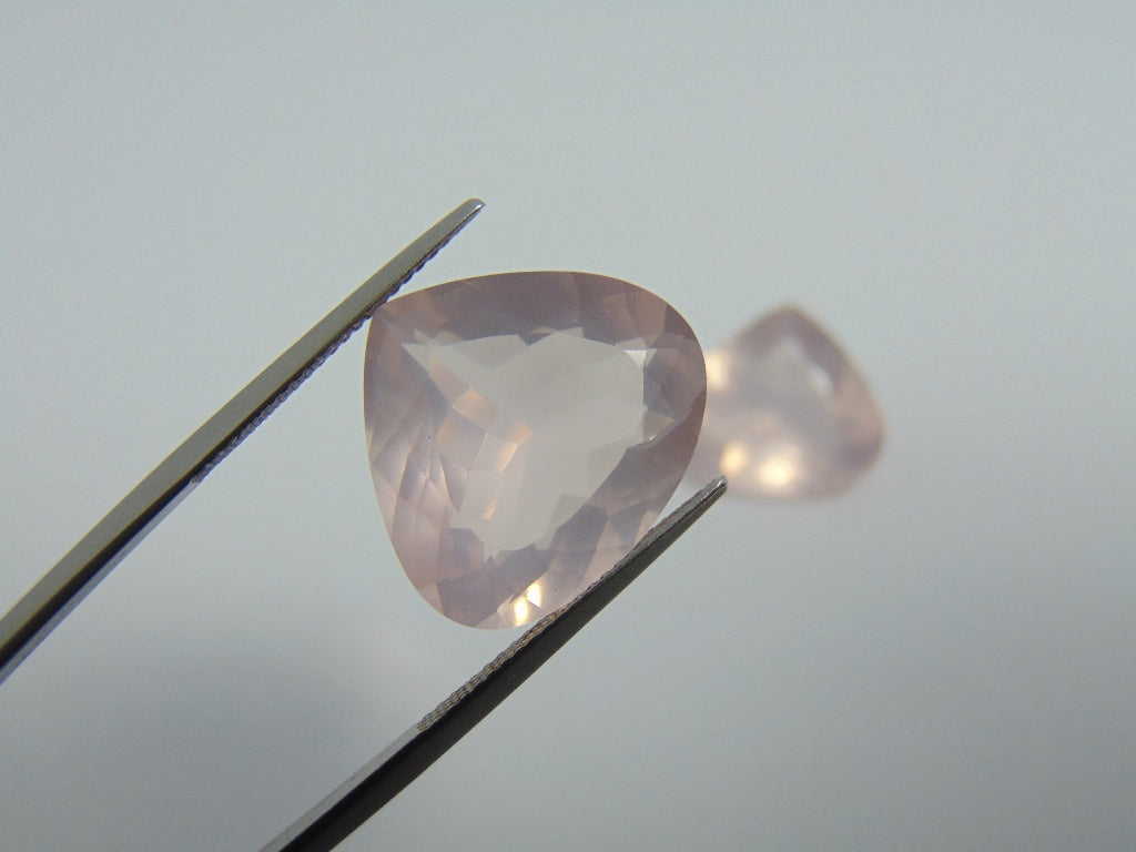 29.30cts Quartz Rose (Pair)