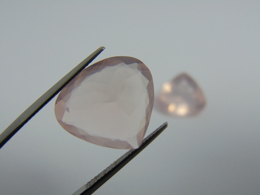 29,30 cts Quartzo Rosa (Par)