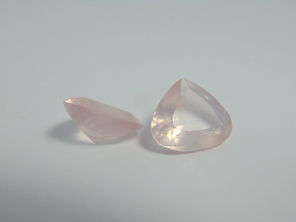 29,30 cts Quartzo Rosa (Par)