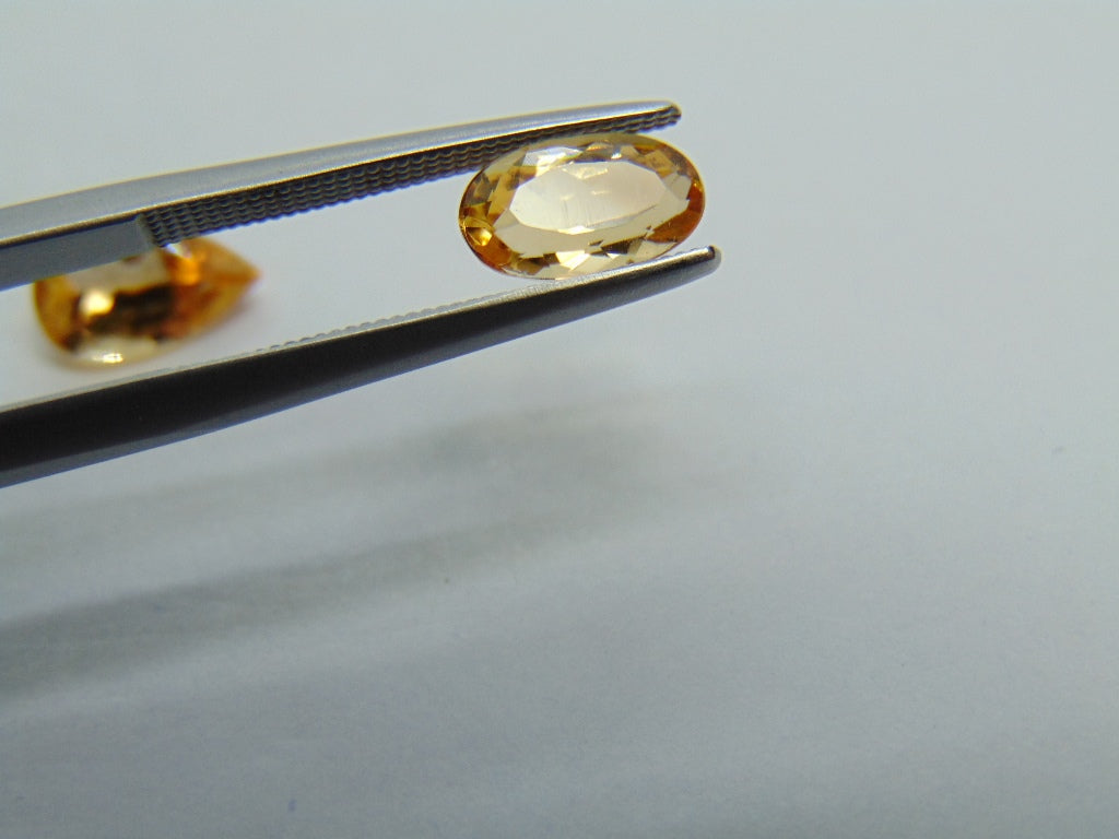 2.70ct Imperial Topaz 9x6mm 8x5mm