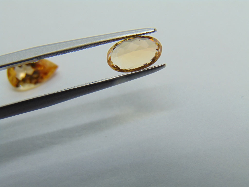 2.70ct Imperial Topaz 9x6mm 8x5mm