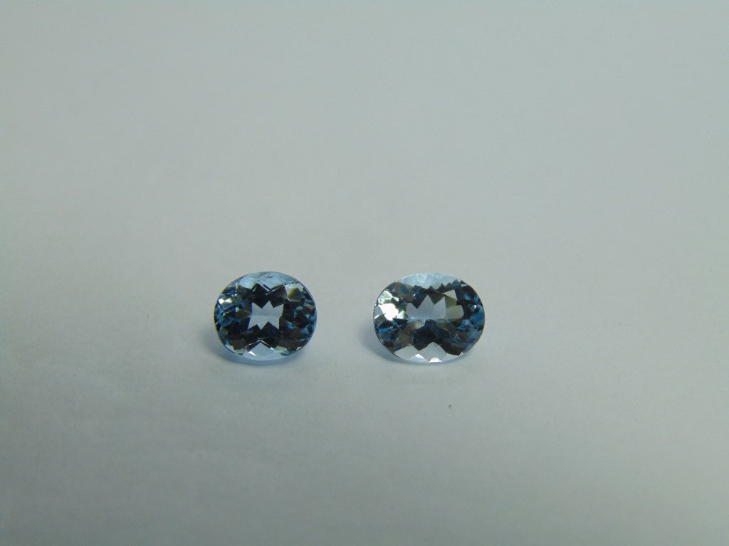 1.78ct Aquamarine 7x5mm 6x5mm