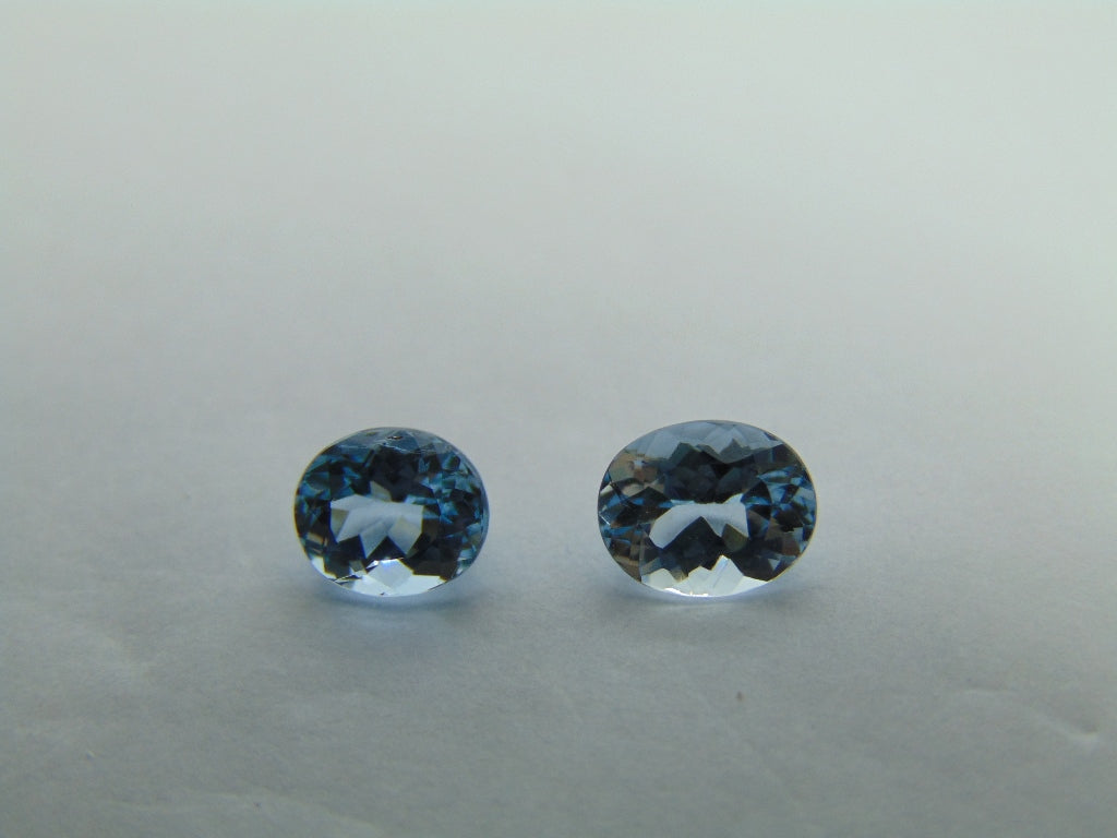 1.78ct Aquamarine 7x5mm 6x5mm