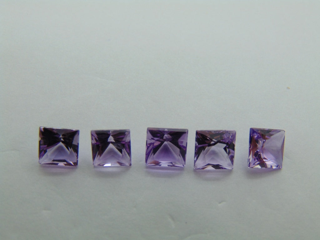 5.35ct Amethysts Calibrated 6mm