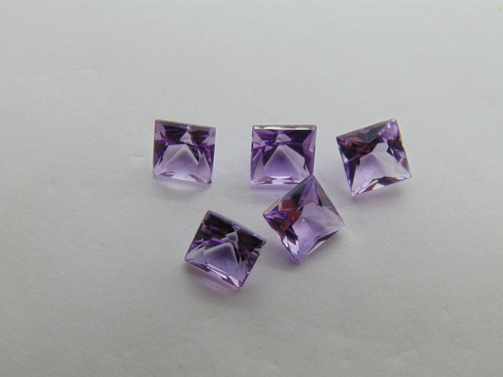 5.35ct Amethysts Calibrated 6mm