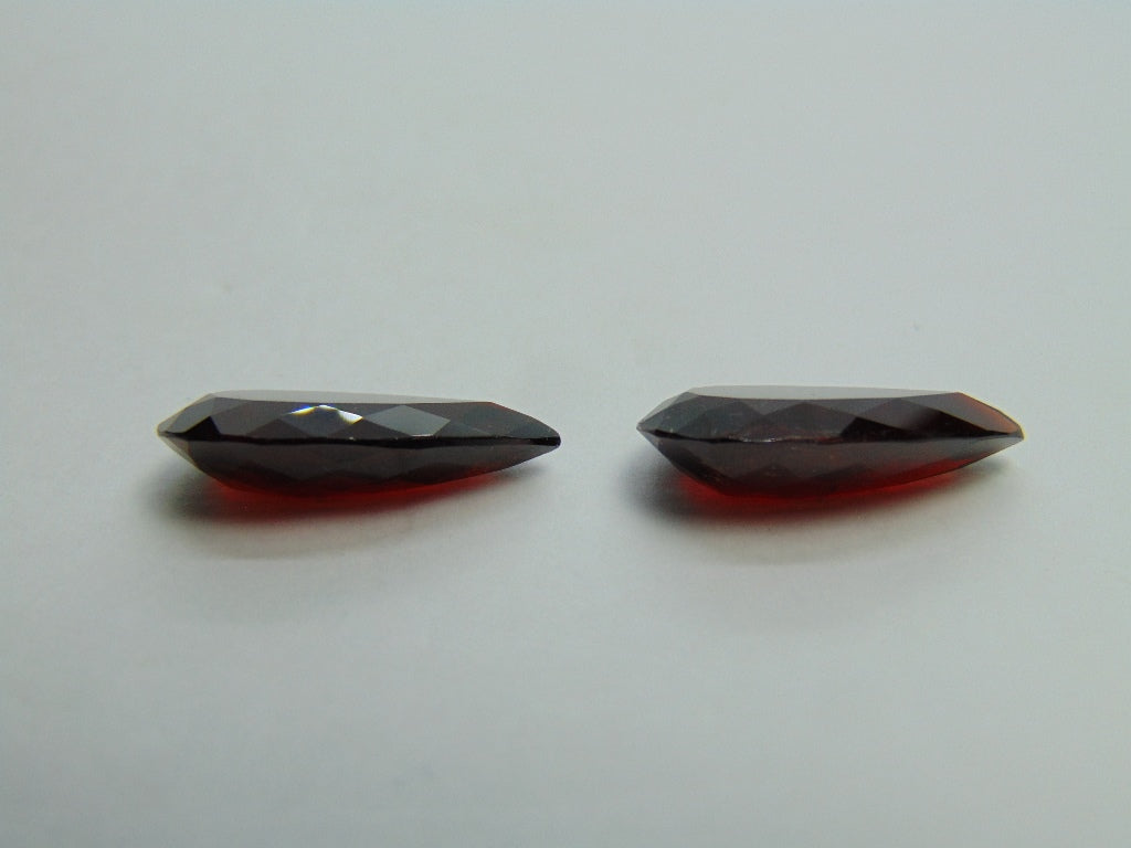 25.20ct Garnet Pair 21x12mm