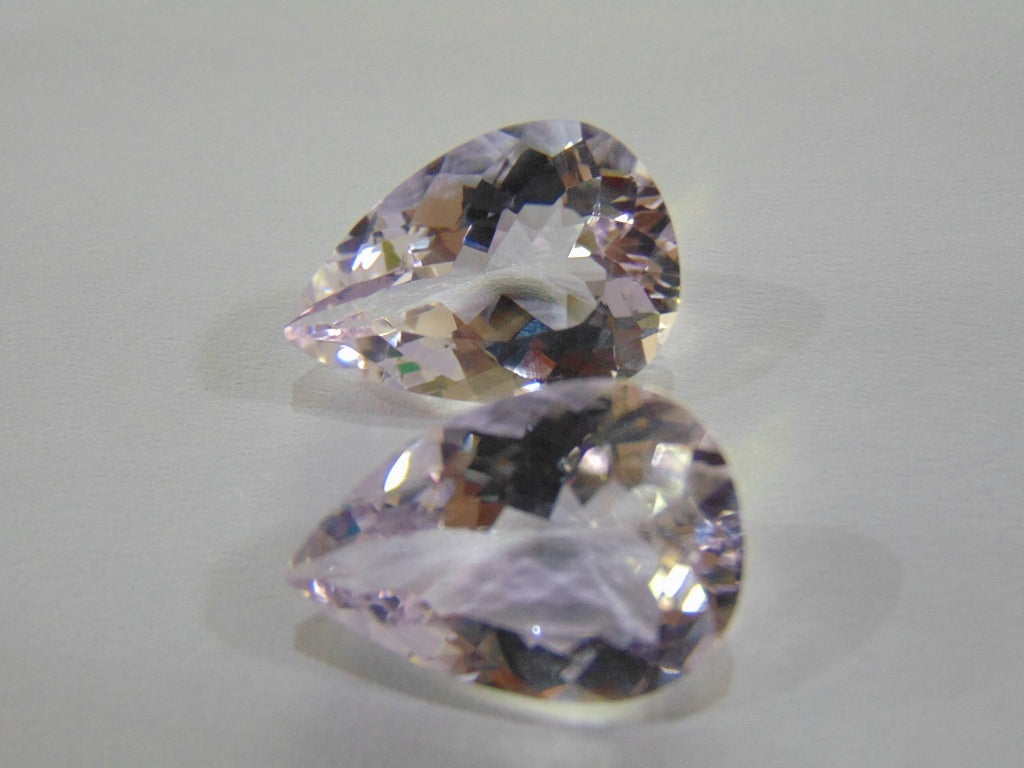 30.40ct Amethyst (Rose France) Pair 22x15mm