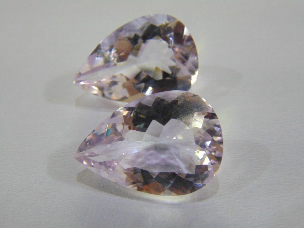 30.40ct Amethyst (Rose France) Pair 22x15mm