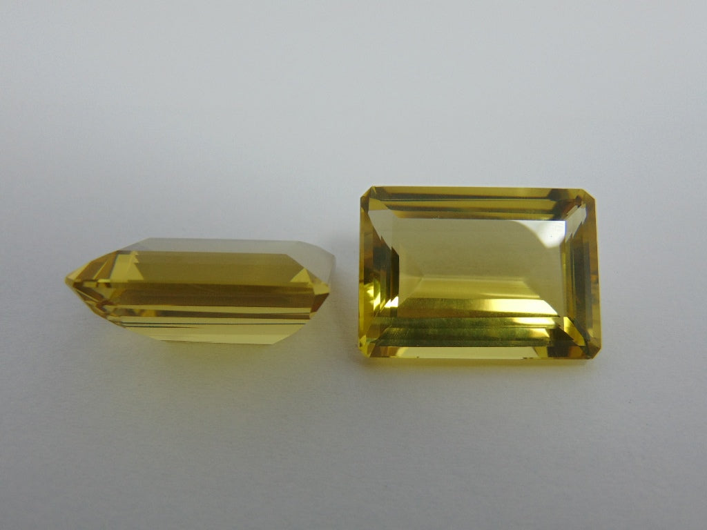Par de ouro verde 64 quilates 24x17mm