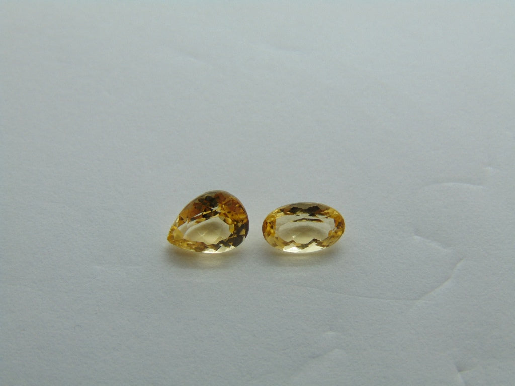 1.65ct Imperial Topaz 7x5mm 6x4mm