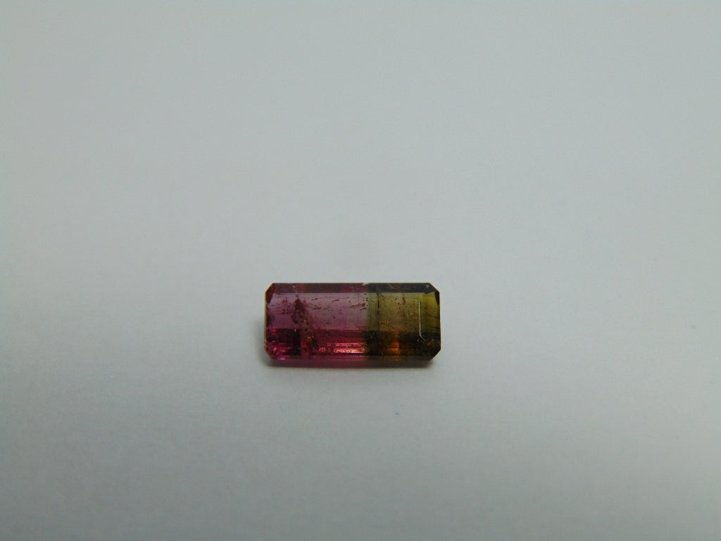 1,55ct Turmalina Bicolor 11x5mm