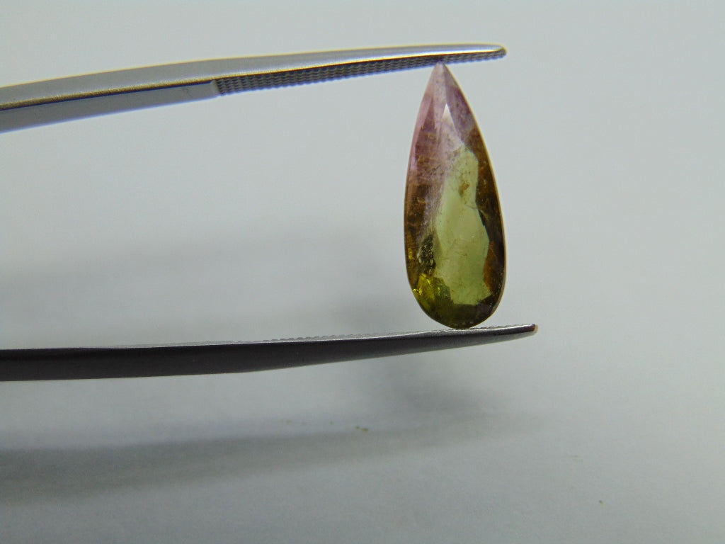 Turmalina Bicolor 2,55ct 17x6mm