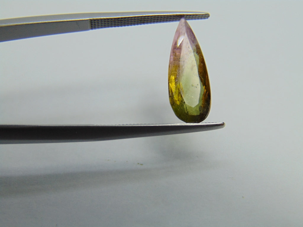 Turmalina Bicolor 2,55ct 17x6mm