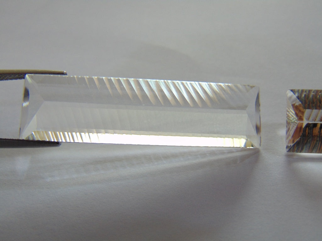 54.70ct Quartzo Cristal Par 41x11mm