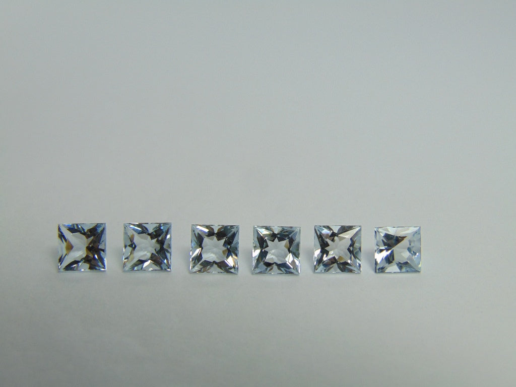 5,70ct Aquamarine Calibrado 6mm