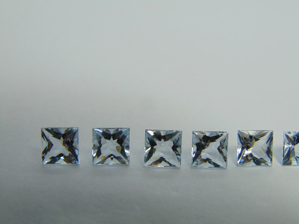 5,70ct Aquamarine Calibrado 6mm