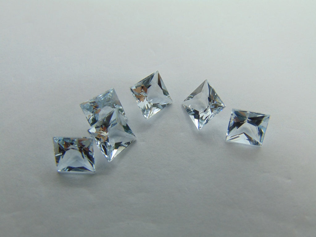 5,70ct Aquamarine Calibrado 6mm