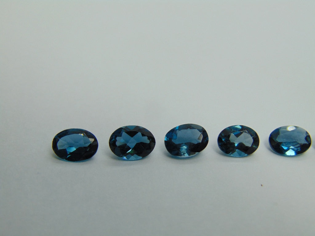 7.70ct Topázio London Blue Calibrado 8x6mm