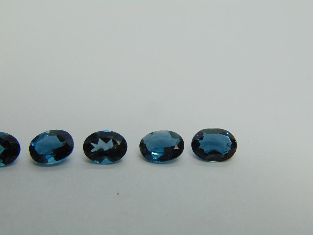 7.70ct Topázio London Blue Calibrado 8x6mm