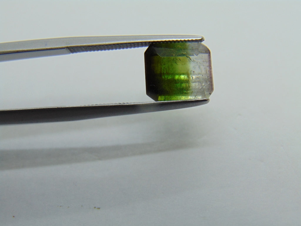 3.35ct Tourmaline Bicolor 9x7mm