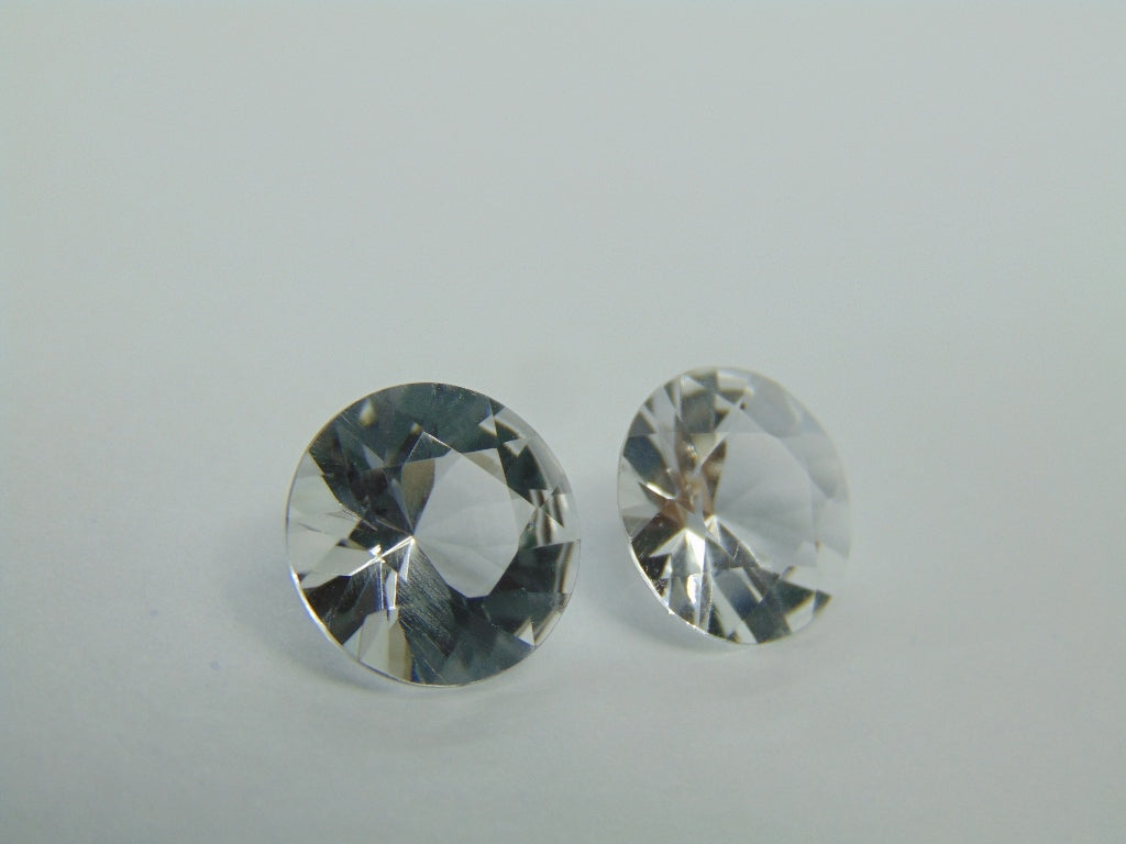 Par de Topázios 9,75ct 11mm