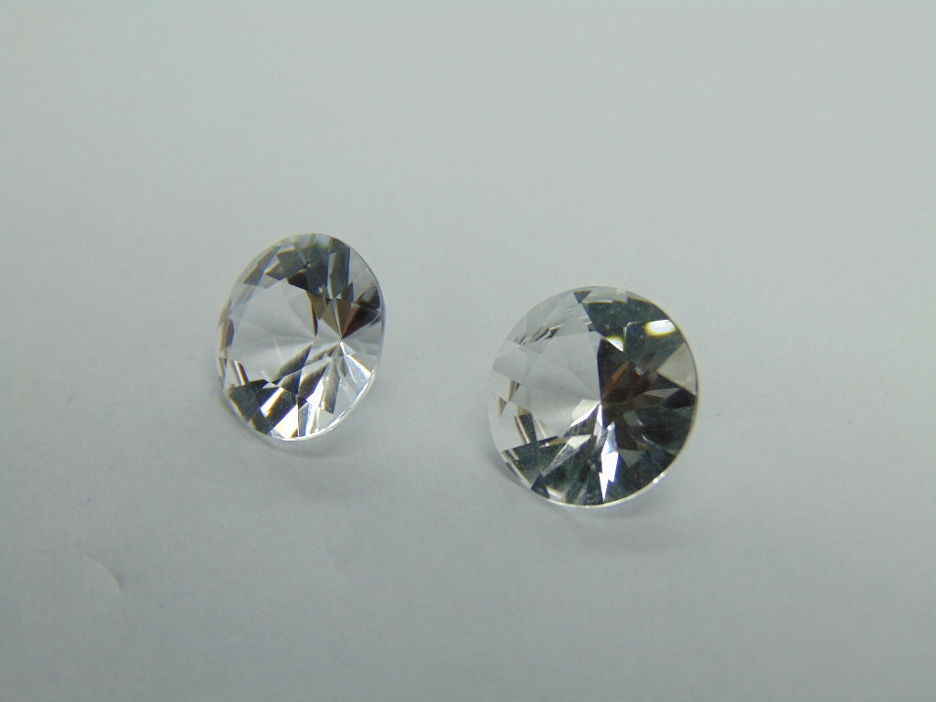 Par de Topázios 9,75ct 11mm