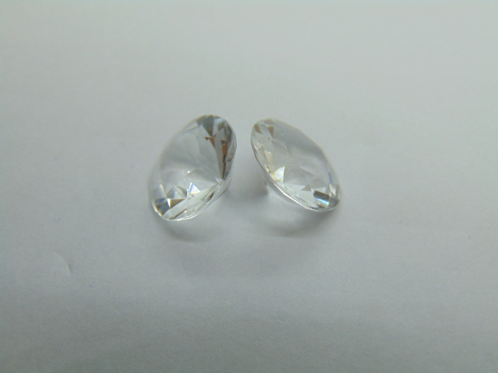 Par de Topázios 9,75ct 11mm