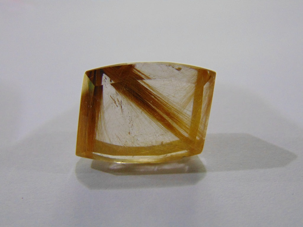 37ct Rutile Golden 22x18mm