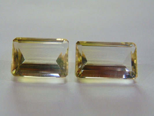 Ouro Verde 39,20 quilates Bicolor 27x14mm