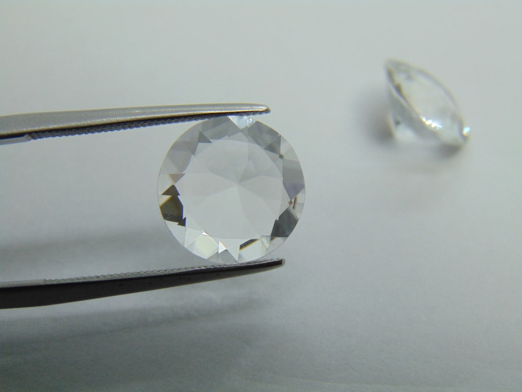 Par de Topázios 9,75ct 11mm