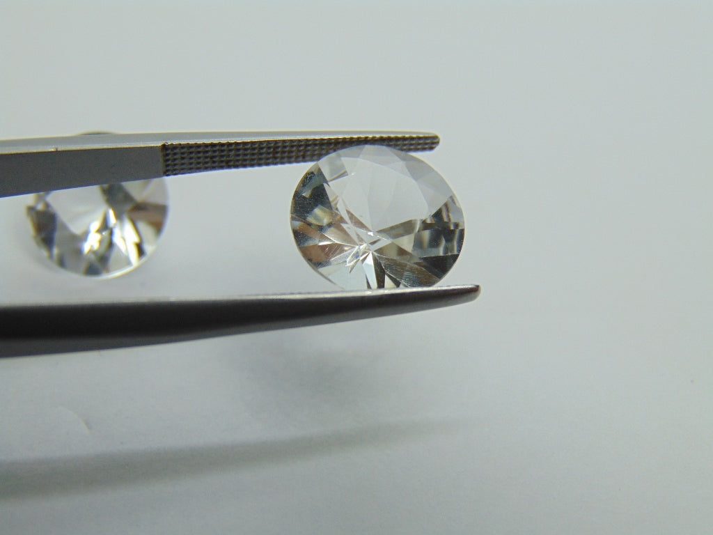 Par de Topázios 9,75ct 11mm