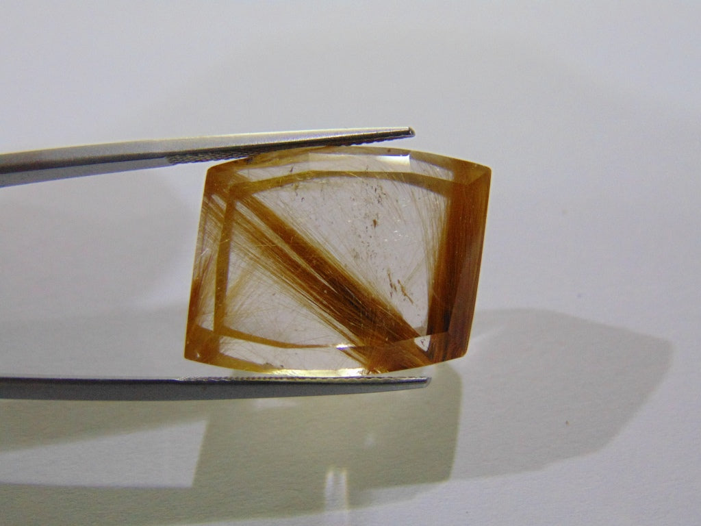 37ct Rutile Golden 22x18mm