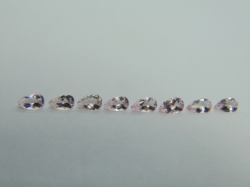 4,77ct Morganitas calibradas 7x5mm