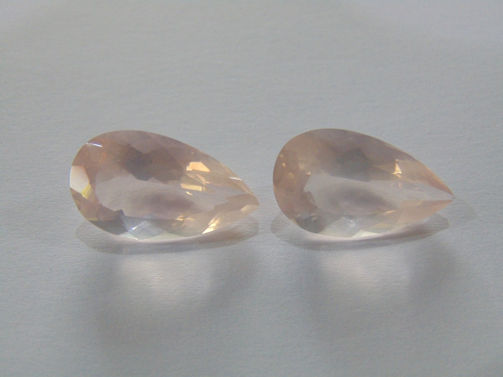 23.40ct Quartz Rose (Pair)