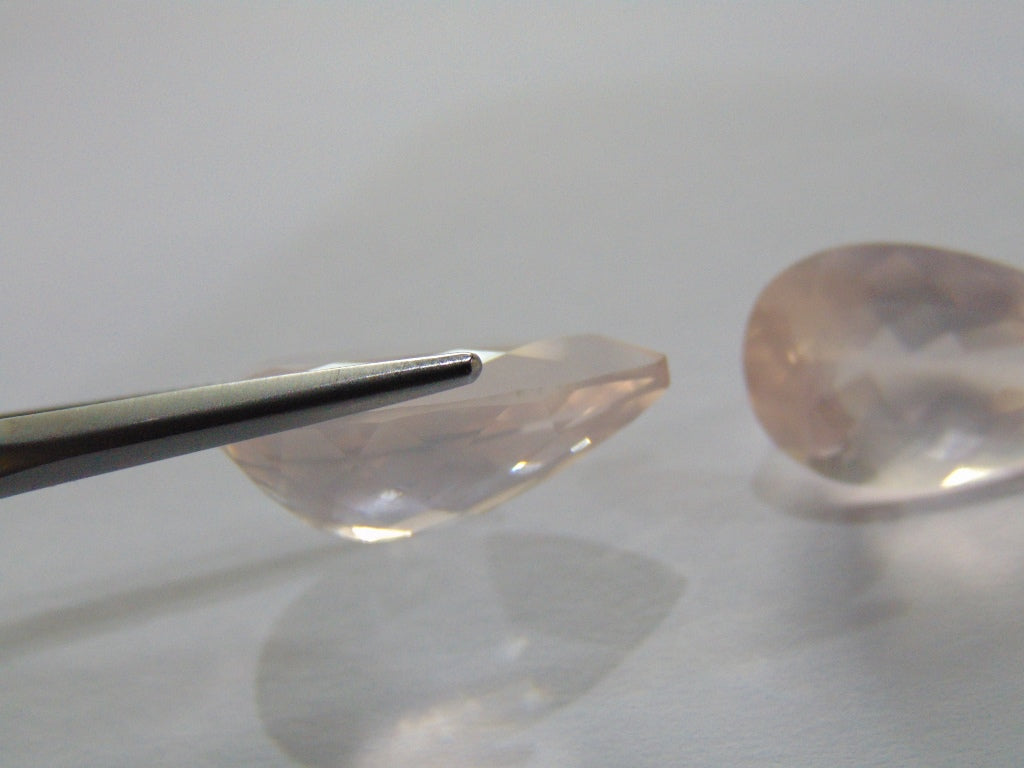 23.40ct Quartz Rose (Pair)