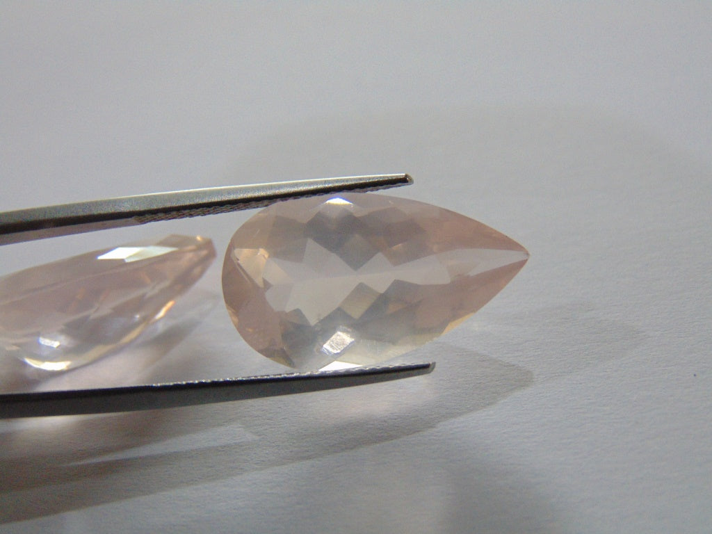 23.40ct Quartz Rose (Pair)