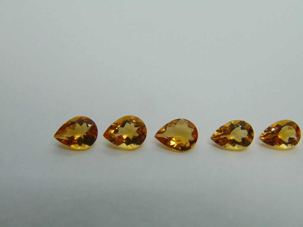 7.35ct Citrine Calibrated 9x6mm