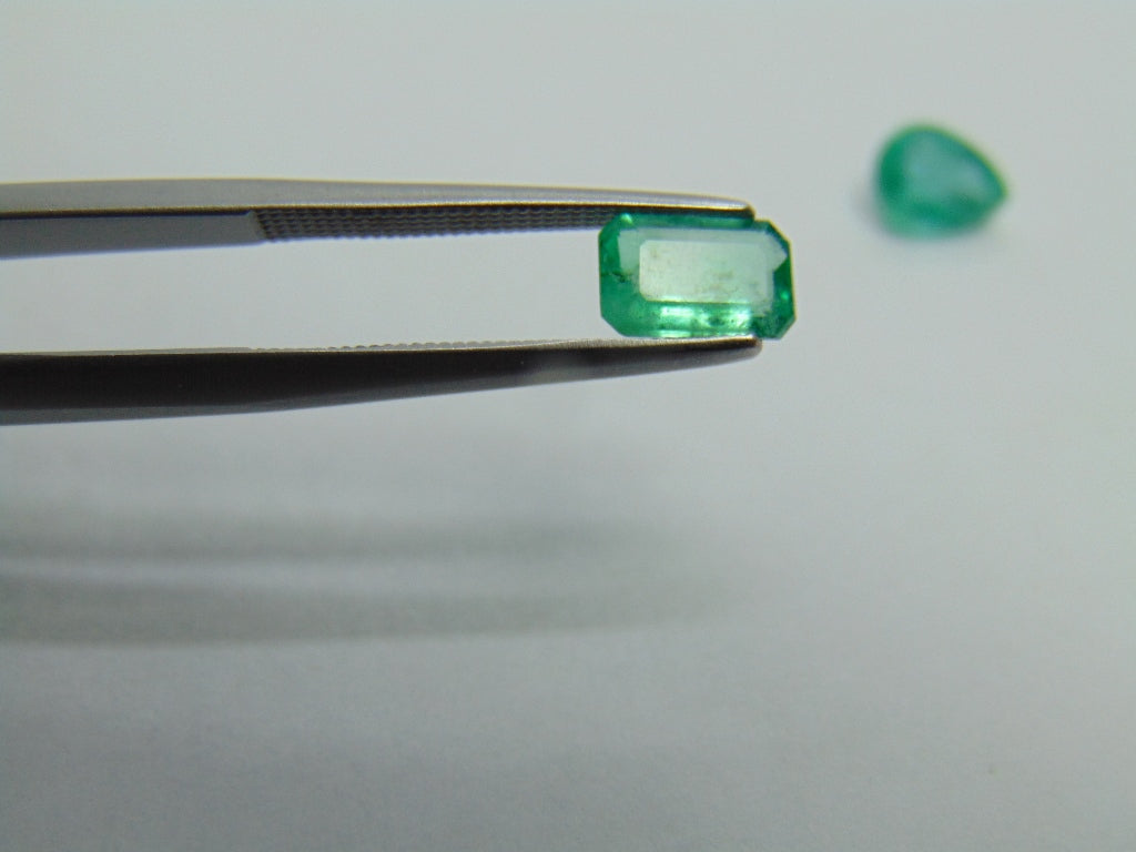 1.75ct Emerald 7x6mm 7x5mm