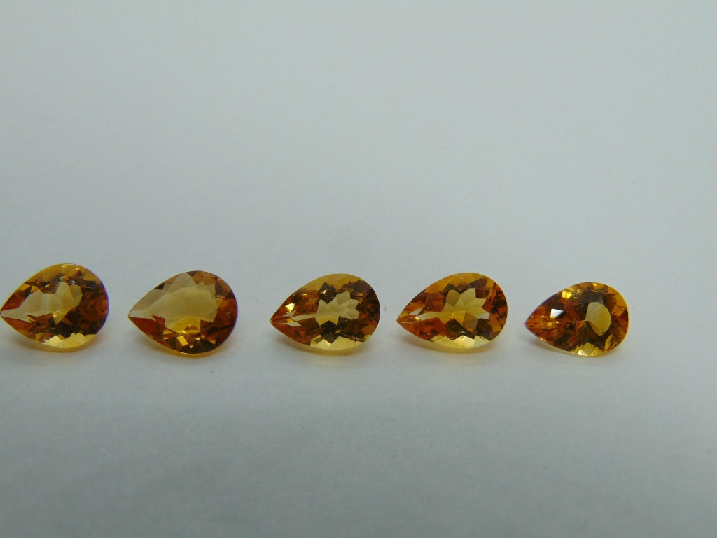 7.35ct Citrine Calibrated 9x6mm