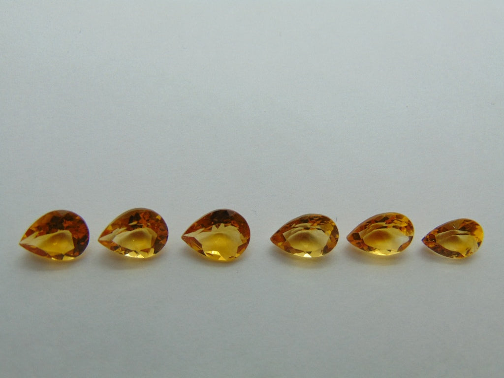 7.35ct Citrine Calibrated 9x6mm