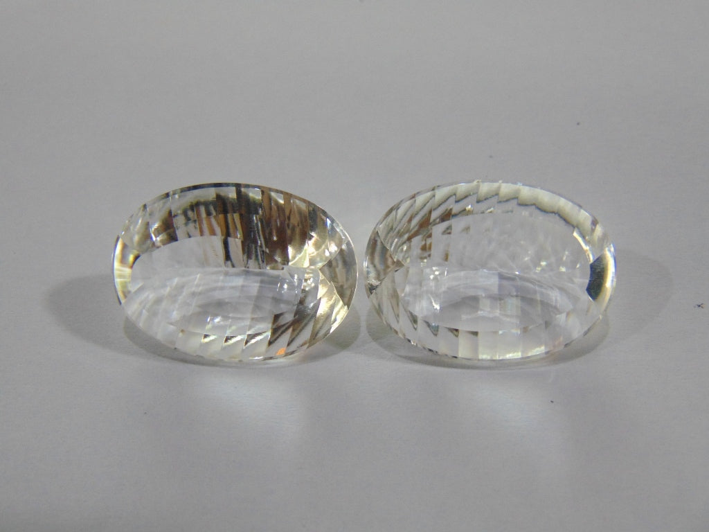 33.90ct Quartz Crystal Pair 22x16mm