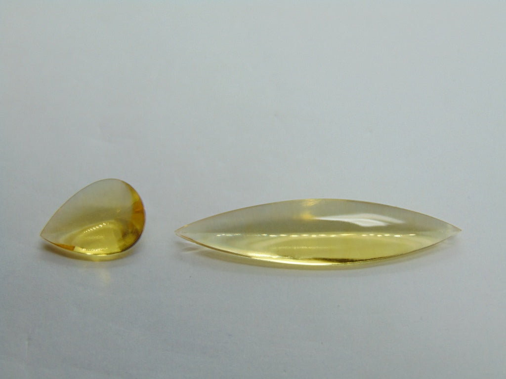 8.40ct Citrine 34x8mm 13x9mm