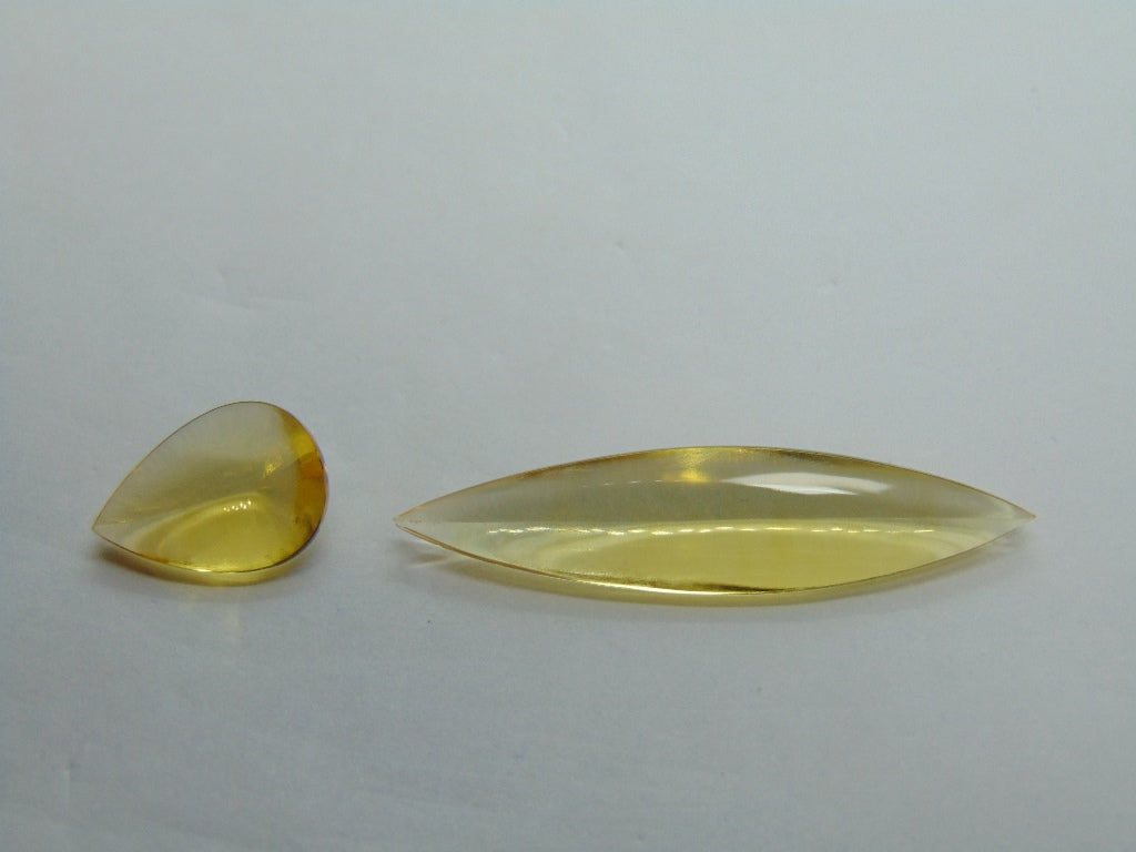 8.40ct Citrine 34x8mm 13x9mm